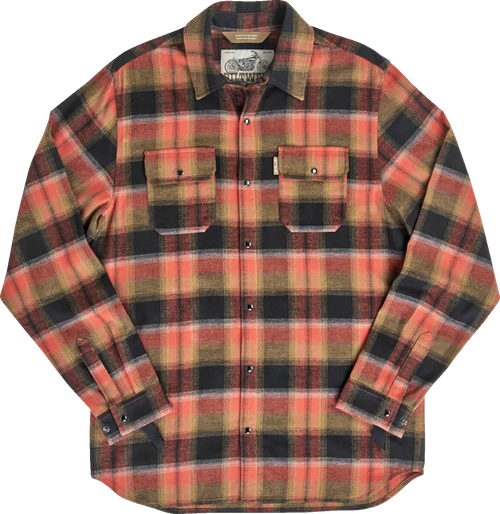 BILTWELL 8128-125-006 HI Test Flannel Shirt - Rust 2XL