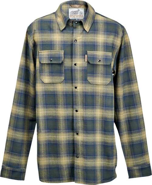 BILTWELL 8128-126-003 HI Test Flannel Shirt - Moss Medium