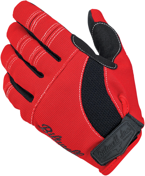BILTWELL 1501-0804-004 Moto Gloves - Red/Black/White Large