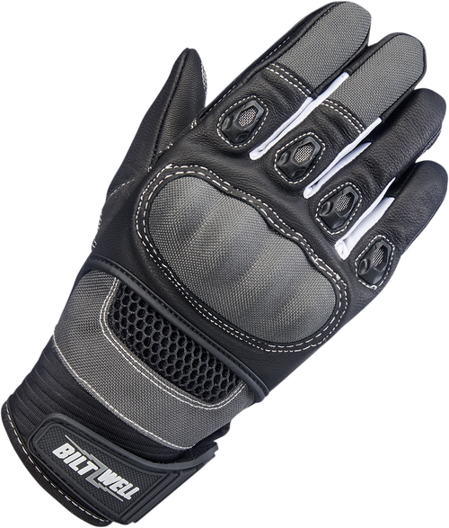 BILTWELL 1509-1101-302 Bridgeport Gloves - Gray Small