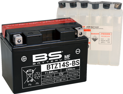 BS BATTERY 300698 Maintenance-Free Battery - BTZ14S-BS (YTZ)