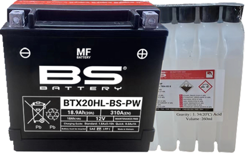 BS BATTERY 300821 Maintenance-Free Battery - BTX20HL-BS-PW (YTX)