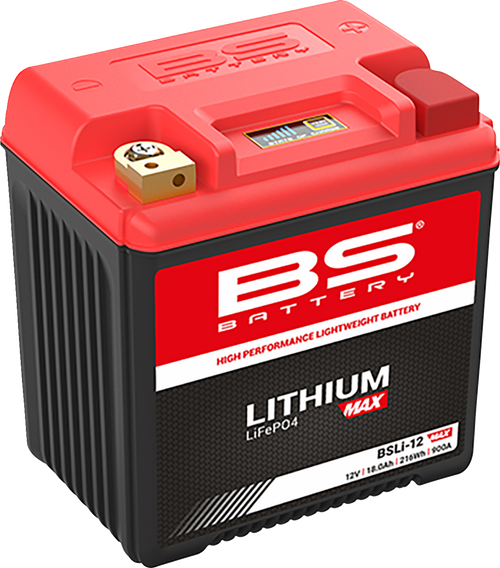 BS BATTERY 360117 Lithium Max LiFePO4 Battery - BSLi-12 Max