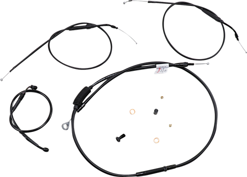 BURLY BRAND B30-1272 Extended Handlebar Cable and Brake Line Kit for Sportsters with ABS - Tracker/Scrambler Handlebars