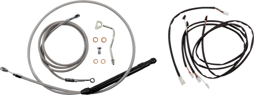 BURLY BRAND B30-1311 Touring Model Control Kit - Gorilla Ape Hanger 14" Stainless Steel