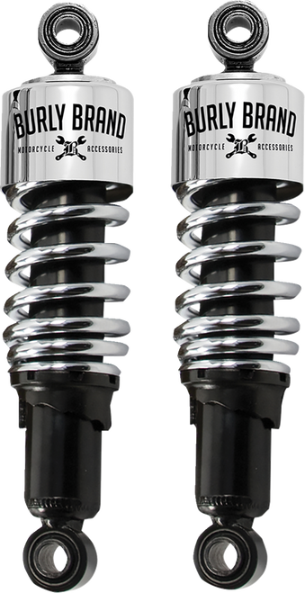 BURLY BRAND B28-1200 Slammer Shocks - 10.5" Chrome