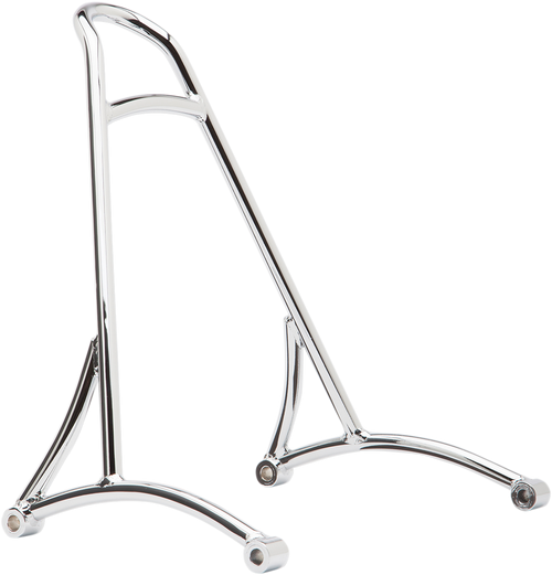 BURLY BRAND B13-1504C Short 13" Sissy Bar - Short Chrome HD Dyna
