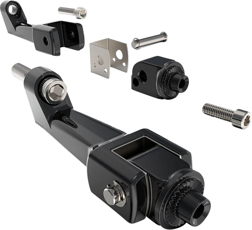 CIRO 61827 Floorboard Mounting Brackets - Passenger Black
