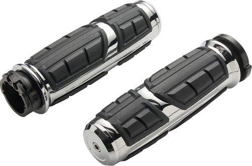 CIRO 54005 Chicane™ Grips - Chicane™ Street Glide/Road Glide Chrome
