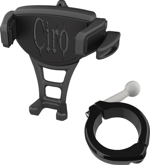 CIRO 50357 Constrictor Phone Holder - Black Black 1-1/2" Handlebar Mount