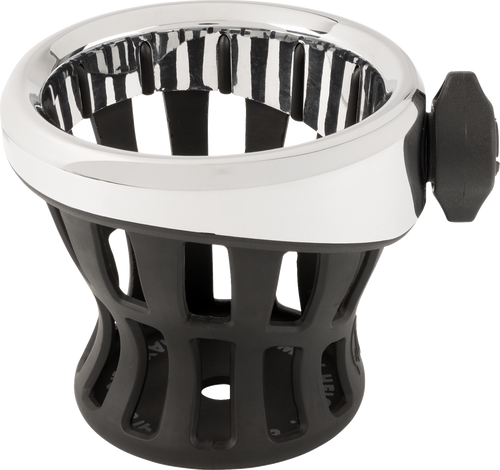 CIRO 55414 Gen 2 Drink Holder - Chrome Chrome 1-1/8"/1-1/4" Handlebar Mount