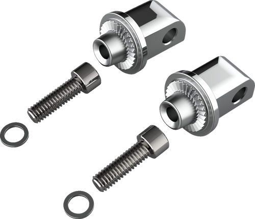 CIRO 60020 Peg Adapters - Passenger Chrome Indian