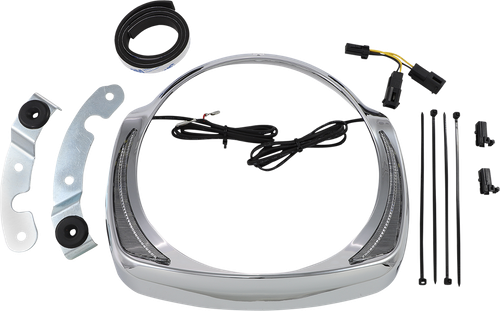 CIRO 45200 Fang® Headlight Bezels - Chrome