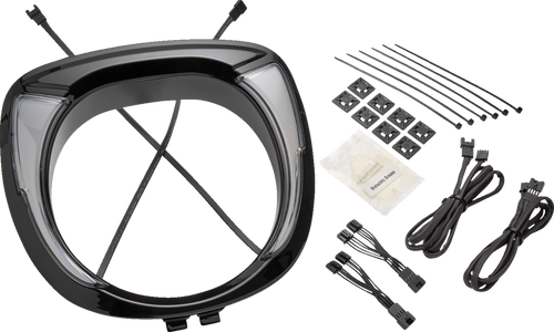 CIRO 46206 Headlight Bezel - Fang® Chieftain Black