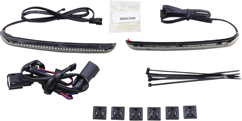 CIRO 40039 Bag Blades® Accent Lights - Red Turn Signals Smoke Lens