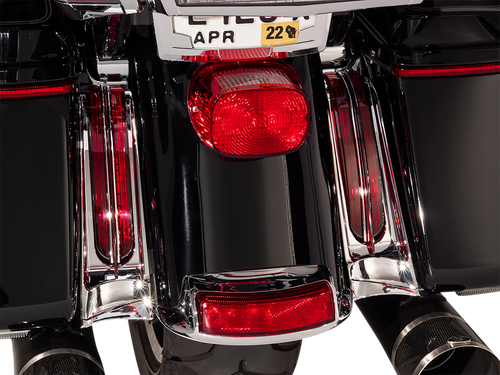 CIRO 40050 Filler Panel Lights - Red Lens Red LEDs Chrome