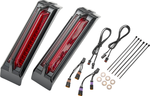 CIRO 42053 Filler Panel Tail Lights - Red Lens Black