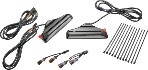 CIRO 42121 Fork Nav Lights with Lightstrike® - Black '24-'25 FLHX/FLHXU/FLTRX