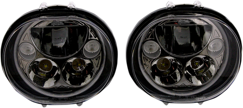 CUSTOM DYNAMICS CDTB-575OV-B LED Headlight - 5-3/4" - Black - 5-3/4" Black