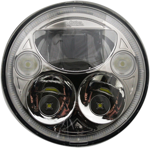 CUSTOM DYNAMICS CDTB-7-C LED Headlight - 7" - Chrome - 7" Chrome