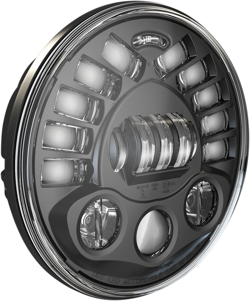 CUSTOM DYNAMICS PB-7PA-B Adaptive Headlight - 7" - Pedestal Mount - Black - 7" Pedestal Mount Black
