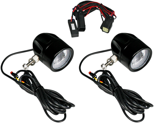 CUSTOM DYNAMICS PB-FOG-SS8-B Fog Light - Black - Clear Lens - Black Clear Lens