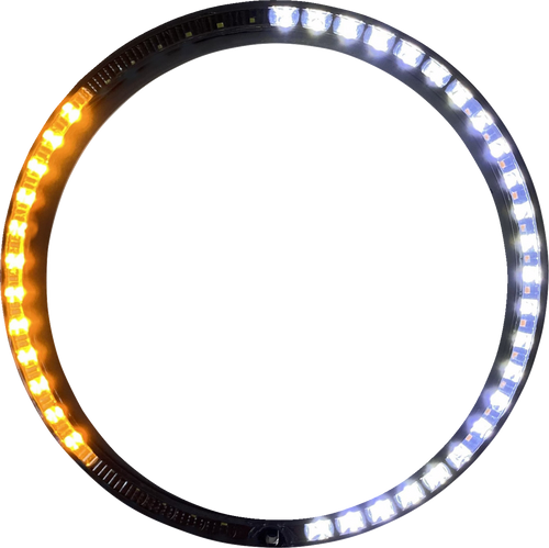 CUSTOM DYNAMICS PB-7TR-AW-1B Trim Ring - Standard Turn Signal - Black - Standard Turn Signal Black