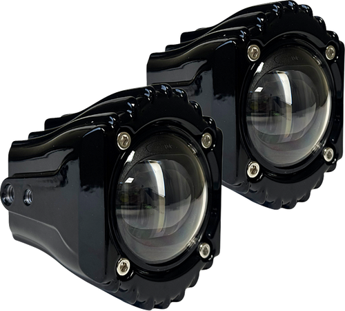 CUSTOM DYNAMICS SD-FOG-1W Fog Light - White/Clear - Harley-Davidson® - White/Clear Harley-Davidson®