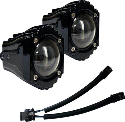 CUSTOM DYNAMICS SD-FOG-5W Fog Light - White/Clear - Harley-Davidson® - White/Clear Harley-Davidson®