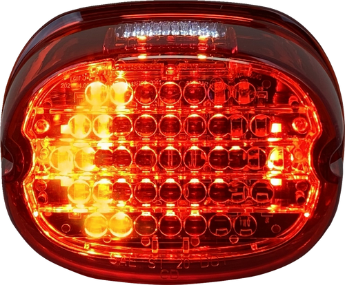 CUSTOM DYNAMICS CD-INT-TL-W-R Taillight w/ Integrated Turn Signal - Top Window - Red Lens - Top Window Red Lens