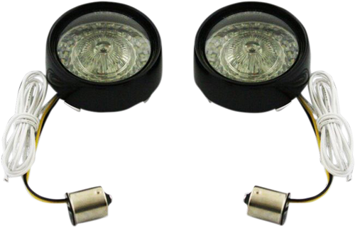 CUSTOM DYNAMICS PB-BB-AW-1156BS Bullet Turn Signal - 1156 - Gloss Black - Smoke Lens - 1156 Gloss Black Smoke Lens