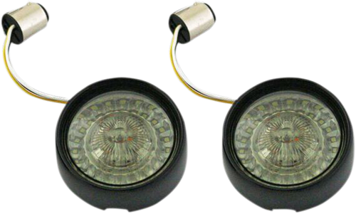 CUSTOM DYNAMICS PB-BB-AW-1157BS Bullet Turn Signal - 1157 - Gloss Black - Smoke Lens - 1157 Gloss Black Smoke Lens