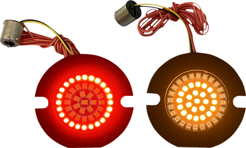 CUSTOM DYNAMICS GEN-4-AR2-1156T Flat Rear Turn Signal - 1156 - Amber Lens - 1156 Amber Lens
