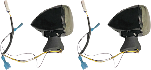 CUSTOM DYNAMICS PB-SCOUT-AW-BS Front LED Turn Signal - Black - Scout - Black Scout