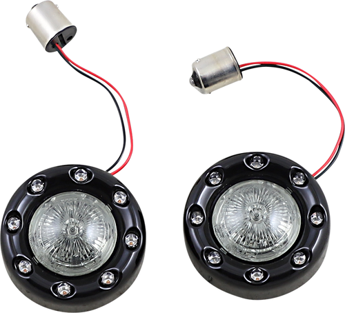 CUSTOM DYNAMICS PB-BR-RR 56-BS Bullet Turn Signal 1156 - Black - Smoke Lens - Black Smoke Lens