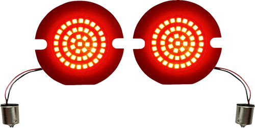CUSTOM DYNAMICS GEN-4-R-1156-T Turn Signal Insert - LED - Red - Flat - LED Red Flat