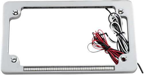 CUSTOM DYNAMICS TF02-C Dual License Plate Frame - Chrome