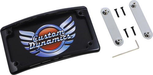 CUSTOM DYNAMICS LPF-RAD-CVO-B License Plate Frame - LED - Black - LED Black