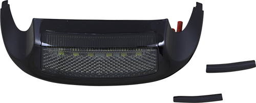 CUSTOM DYNAMICS GEN-FT-WS-BLK LED Front Fender Tip - White LED/Smoke Lens - Black - White LED/Smoke Lens Black