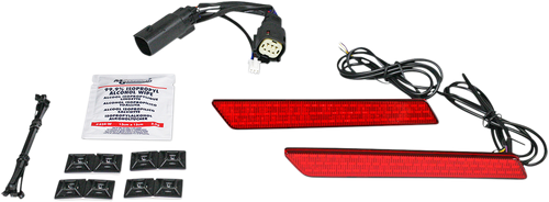 CUSTOM DYNAMICS CD-LATCH-SS6-R Saddlebag Latch Lights - SS6 - Red - SS6 Red