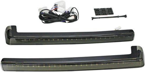 CUSTOM DYNAMICS PB-TP-ARM-TPCS LED Run/Brake/Turn Tour-Pak® Arms - Smoke Lens - '06-'13 - Smoke Lens '06-'13