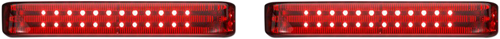 CUSTOM DYNAMICS PB-SBSEQ-SS6-BR Saddlebag LED Lights - Sequential - Black/Red - Sequential Black/Red