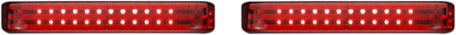 CUSTOM DYNAMICS PB-SBSEQ-SS6-CR Saddlebag LED Lights - Sequential - Chrome/Red - Sequential Chrome/Red