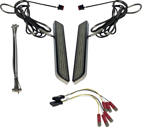 CUSTOM DYNAMICS CD-FORK-UNV-SC LED Fork Light - Smoke - Chrome - Smoke Chrome