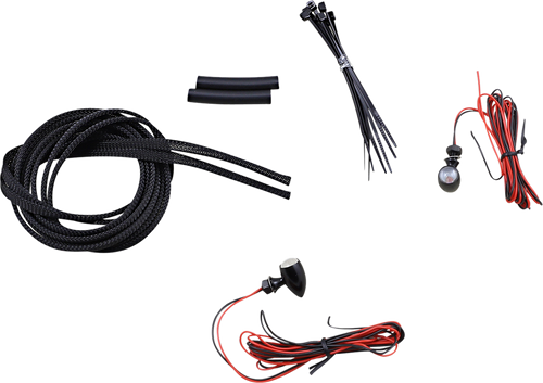 CUSTOM DYNAMICS CD-MICRO-R-B Micro Turn Signals - Red -Black