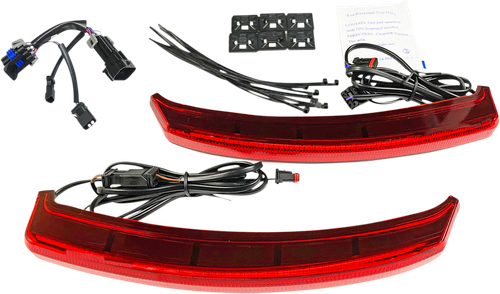 CUSTOM DYNAMICS CD-INDBAG-INT-R Saddlebag Lights - Red