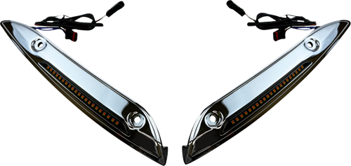 CUSTOM DYNAMICS CD-RG-WT-AW2-C Windshield Trim - Chrome