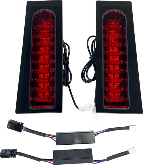 CUSTOM DYNAMICS PB-FILL-23-RB ProBEAM® Auxiliary Fillerz® - Run/Brake/Turn - Red Lens - Gloss Black - Run/Brake/Turn Red Lens Gloss Black