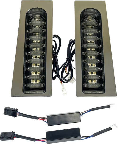 CUSTOM DYNAMICS PB-FILL-23-SC ProBEAM® Auxiliary Fillerz® - Run/Brake/Turn - Smoke Lens - Chrome - Run/Brake/Turn Smoke Lens Chrome
