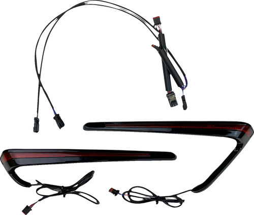 CUSTOM DYNAMICS CD-LRST-BAG-RB Saddlebag Lights - LED - Red Lens - LED Red Lens